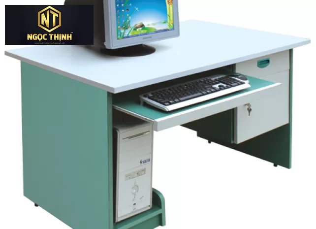 Bàn máy tính hộc liền gỗ SV204SHL